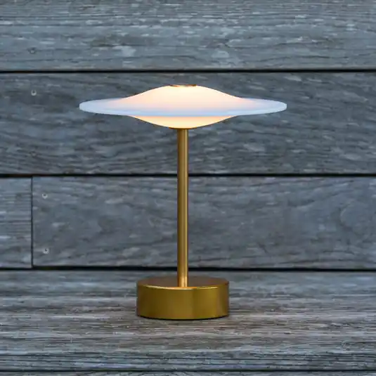 Sinus 22 Portable LED-Tischlampe, messing, IP44 - Piet Hein Jetzt Bestellen