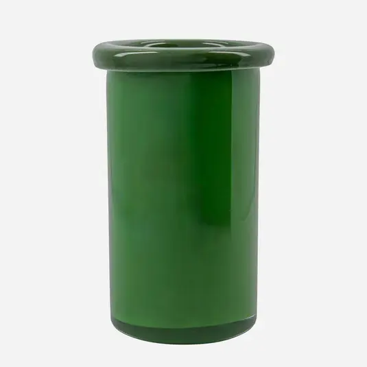 Markenprodukt HDBuck Vase, grün, Höhe 23 cm, Glas - House Doctor