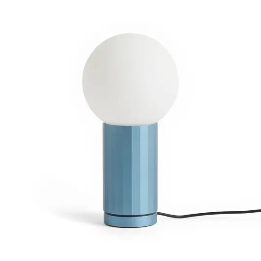 Abverkauf TURN ON LED-Tischlampe, blau, Höhe 20 cm, dimmbar - HAY