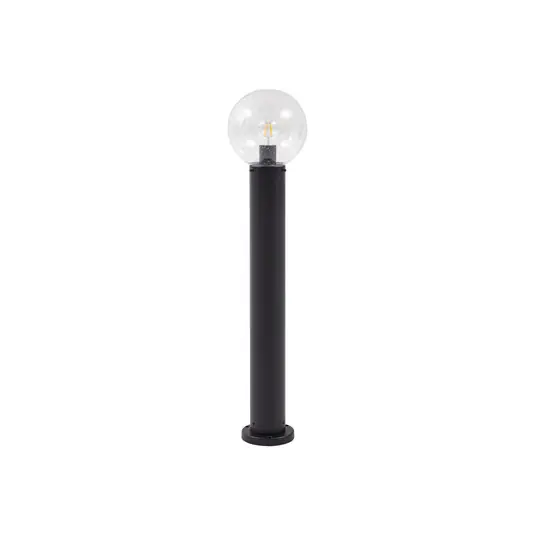 Jetzt Kaufen Dangan Wegeleuchte, Höhe 90 cm, Glas, Metall, klar - Lindby
