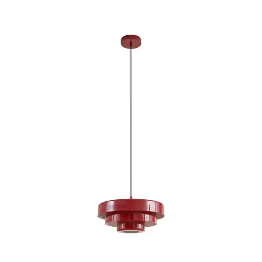 Must-Have Tivra Hängeleuchte, glänzend rot, Ø 35 cm, Metall - Lindby