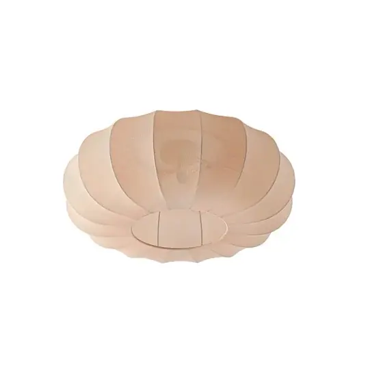 Garantierte Lieferung Helin Deckenlampe, beige, Ø 60 cm, Textil, 3 x E27 - Lindby