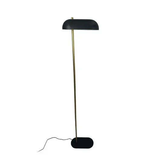 Highlight Arch Stehleuchte, schwarz/messing, 143 cm - Dyberg Larsen