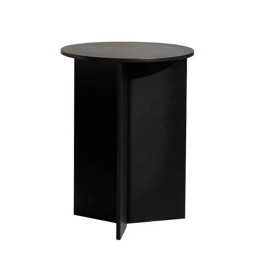 Slit Beistelltisch, schwarz, Eiche, Ø 35 cm - HAY Ausverkauf