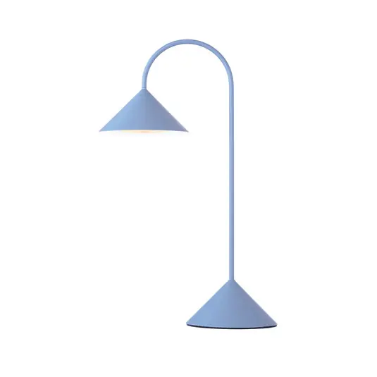 Grasp LED-Akku-Tischlampe, hellblau, Höhe 47 cm, Metall - FRANDSEN Sonderangebot