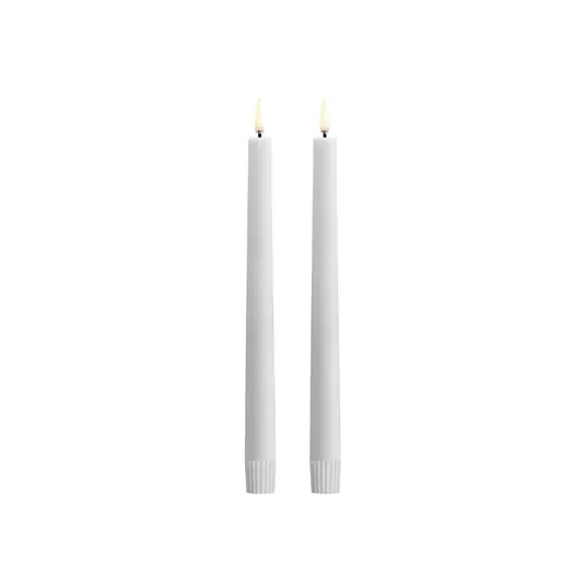 TAPER LED-Kerze 2er-Set, weiß, Höhe 25 cm - Uyuni Lighting Versand Am Gleichen Tag