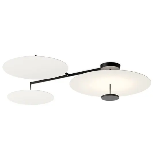Versand Am Gleichen Tag Flat LED-Deckenleuchte, 4-flg., Ø 90 cm, weiß - Vibia