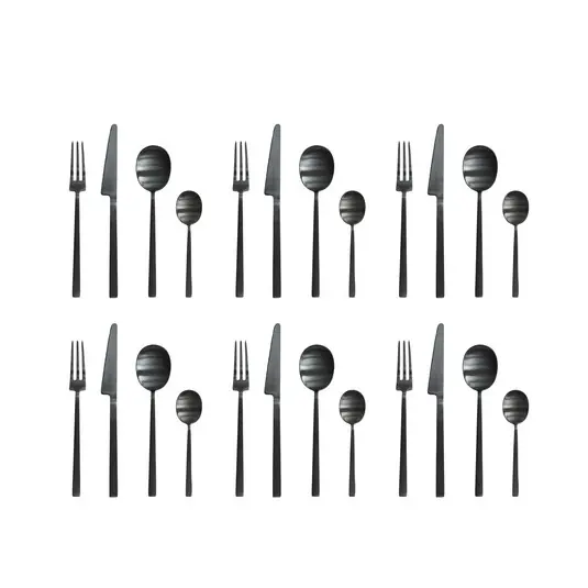Kogei Besteckset, schwarz, 24er-Set - 101 Copenhagen Super-Preis