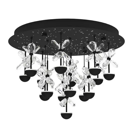 Pianopoli LED-Deckenlampe schwarz 50cm - EGLO Stars Of Light Highlight