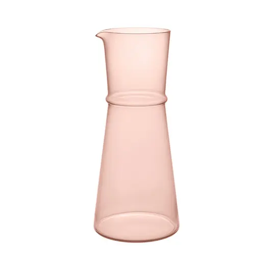 Markenware Boya Karaffe, rosé, 1,35 Liter Höhe 25 cm Glas - ferm LIVING