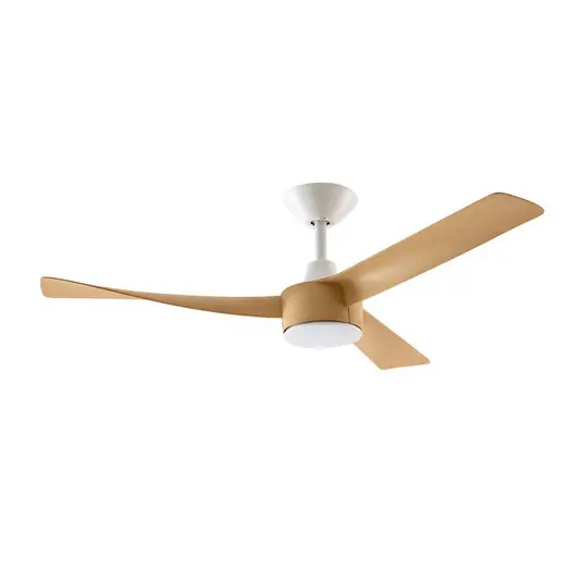 Airona LED-Deckenventilator, weiß/holz, DC, leise - Lucande Rabatt