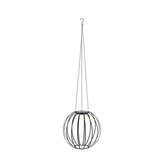 Markenware Kivo LED-Solar-Pendellampe, Ø 37 cm, schwarz, IP44, dim. - Markslöjd