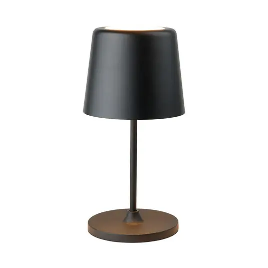 Super-Preis LUMEN LED-Akku-Tischlampe, schwarz, 23 cm IP44 - Halo Design