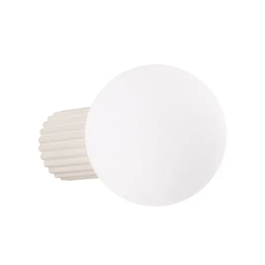 Bestpreis ORBI Wandlampe, beige, Glas/Metall, Ø 12 cm IP44 G9 - SOLLUX