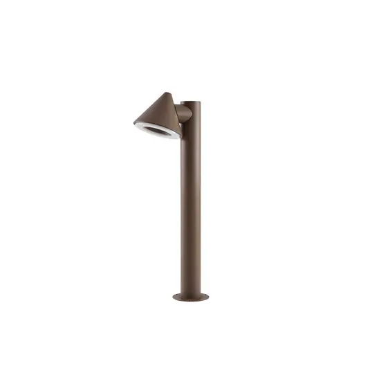 Neu Soran LED-Wegeleuchte, Metall, Höhe 60 cm, braun, IP44 - Lindby