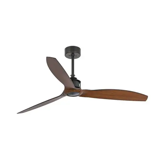 Just Fan M Deckenventilator, Ø 128 cm, schwarz/Holz - Faro Beliebt