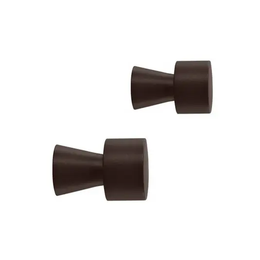 Pin Haken, braun, 2er-Set, Ø 4 cm - OYOY Living Design Knallerangebot