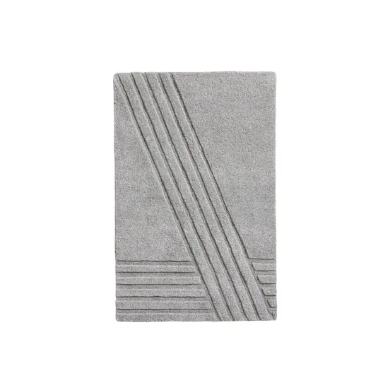 Wochenendangebot Kyoto Teppich, grau, 90 cm x 140 cm, Wolle - Woud