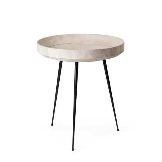 Bowl Beistelltisch, grau, Kunststoff, Ø 46 cm - Mater Knallerangebot