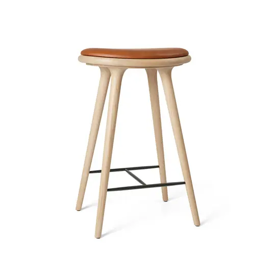 Jetzt Bestellen Stuhl, hellbraun, Eiche matt/Leder, Höhe 69 cm - Mater