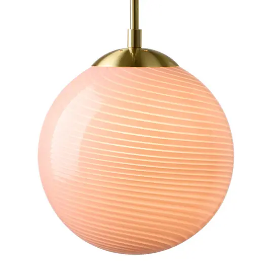 Direktkauf CANDY BALL Hängelampe, rosa/altmessing Ø 30 cm - Halo Design
