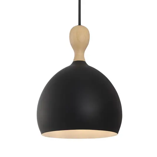 Geprüft Dueodde Hängelampe, schwarz Ø 18 cm Metall E27 - Halo Design