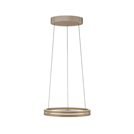 Schnäppchen E-Loop LED-Hängeleuchte, bronze, Ø 50 cm, Alu, CCT - PURE