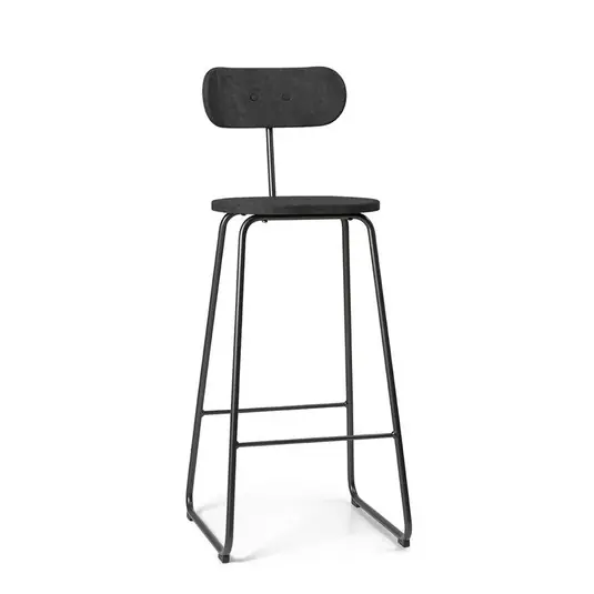 Sonderangebot Earth Backrest Stuhl, schwarz, Stahl, Höhe 99 cm - Mater
