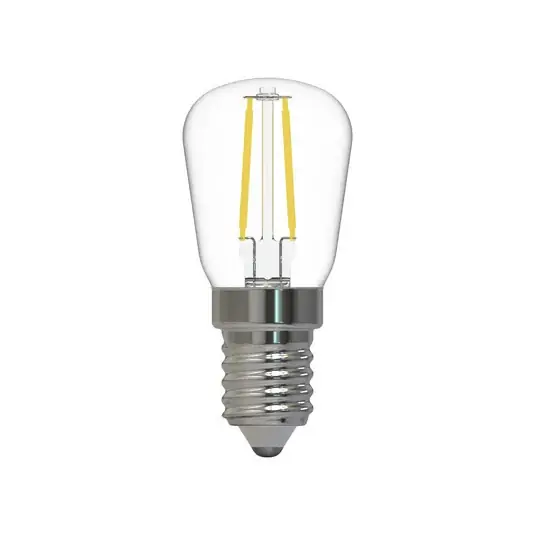 Zertifiziert LED-Leuchtmittel E14 ST26, Glas, 2.700 K, 1,5 W - Prios