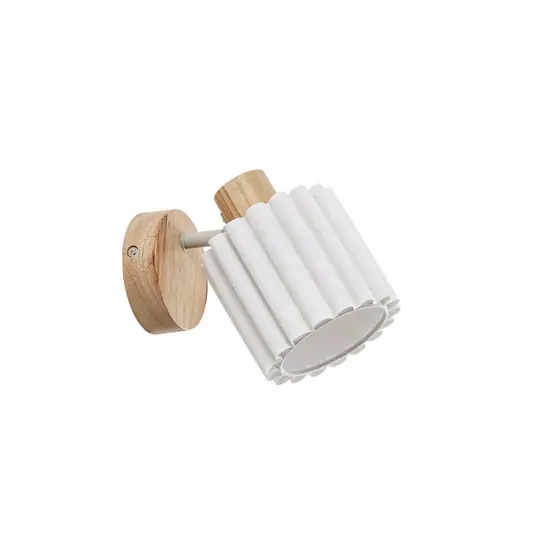Shiloh Wandstrahler, Holz, Leinen, natur/beige, E14 - Lindby Aktuell