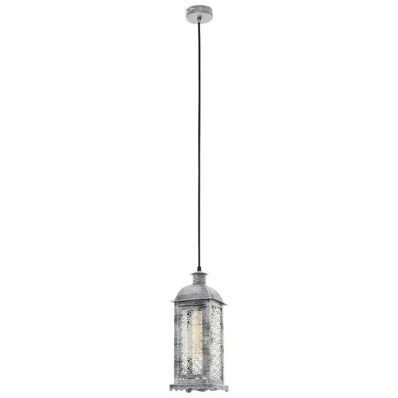 Silberne retro Pendelleuchte Metall, Abderrahman Expressversand