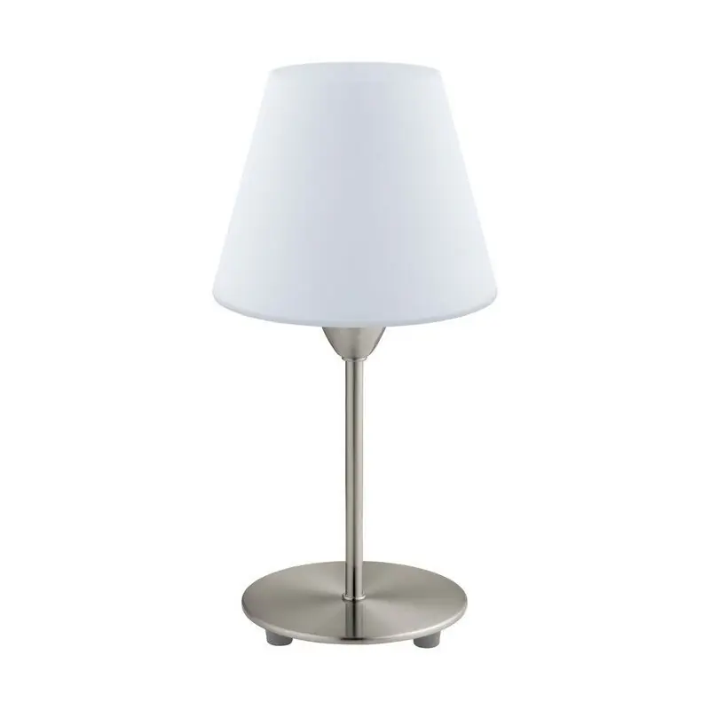 Preiswert Nickel moderne Tischleuchte Glas, Asiye, mit Schalter