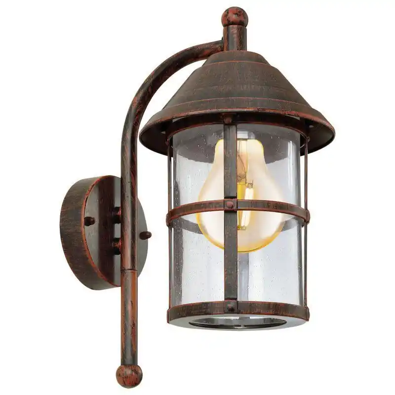 Neu Braune antik Außenleuchte Glas, Gisele, IP23
