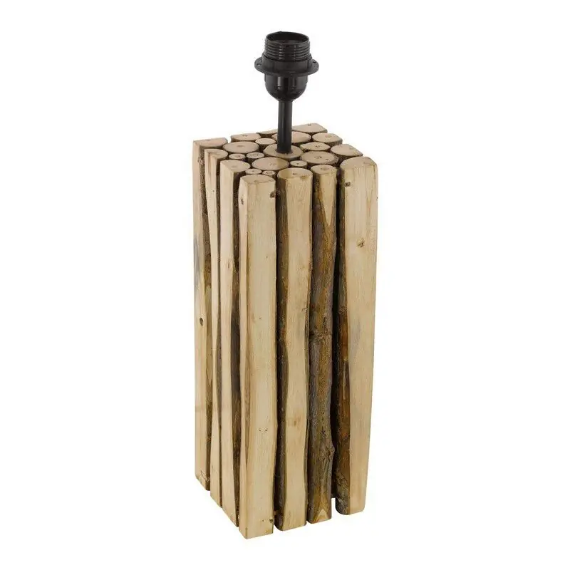 Holz Tischlampe ohne Schirm Braun, Kick, mit Schalter Günstig