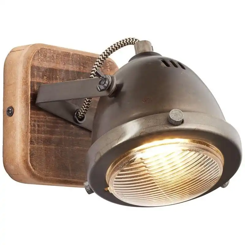 Bestseller Holz Wandleuchte Braun, Elena