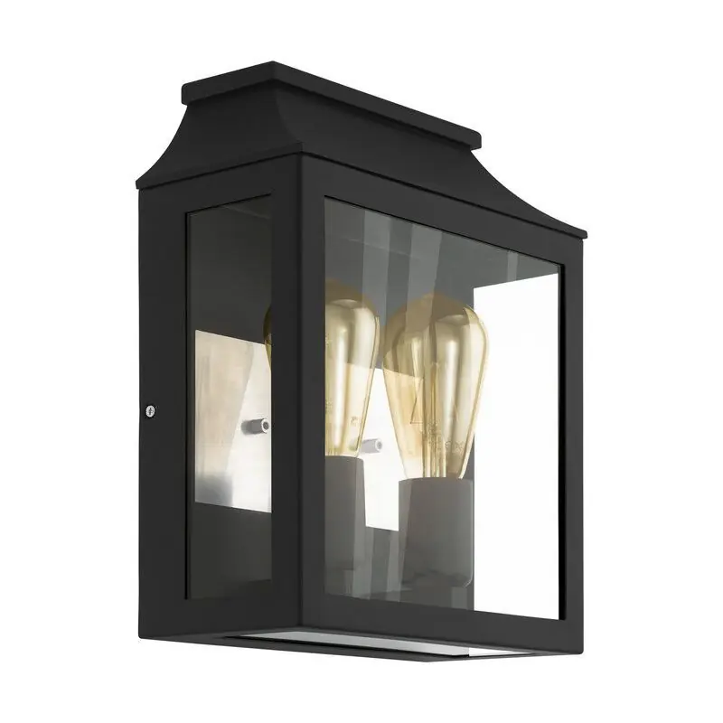 Solange Der Vorrat Reicht Schwarze moderne Außenleuchte Aluminium, Lenox, IP44