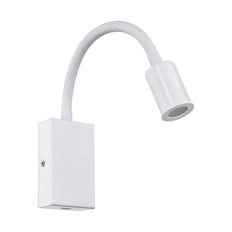 Super-Preis Weiße moderne Wandleuchte Kunststoff, Cafer, 4W, 3000K LED, mit Schalter