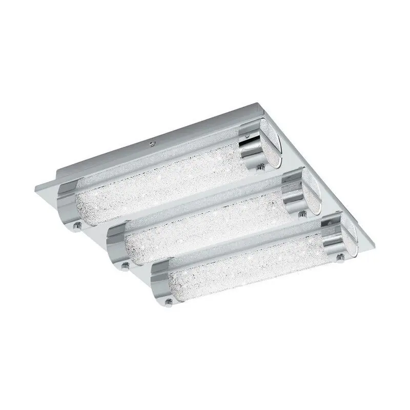 Chrom design Deckenleuchte Glas, Iris, 7W, 4000K LED, IP44 Finale Aktion