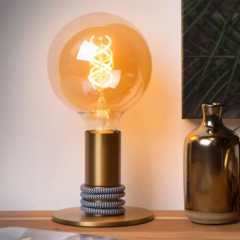 Top-Preis Goldene Tischleuchte Modern, Marit, mit Schalter
