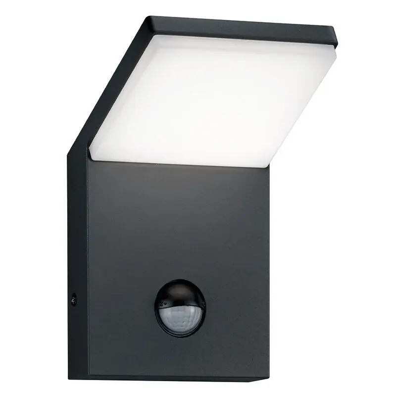Anthrazit Außen Wandleuchte mit Bewegungsmelder Modern, Solana, 9W, 3000K LED, IP54 Letzte Chance