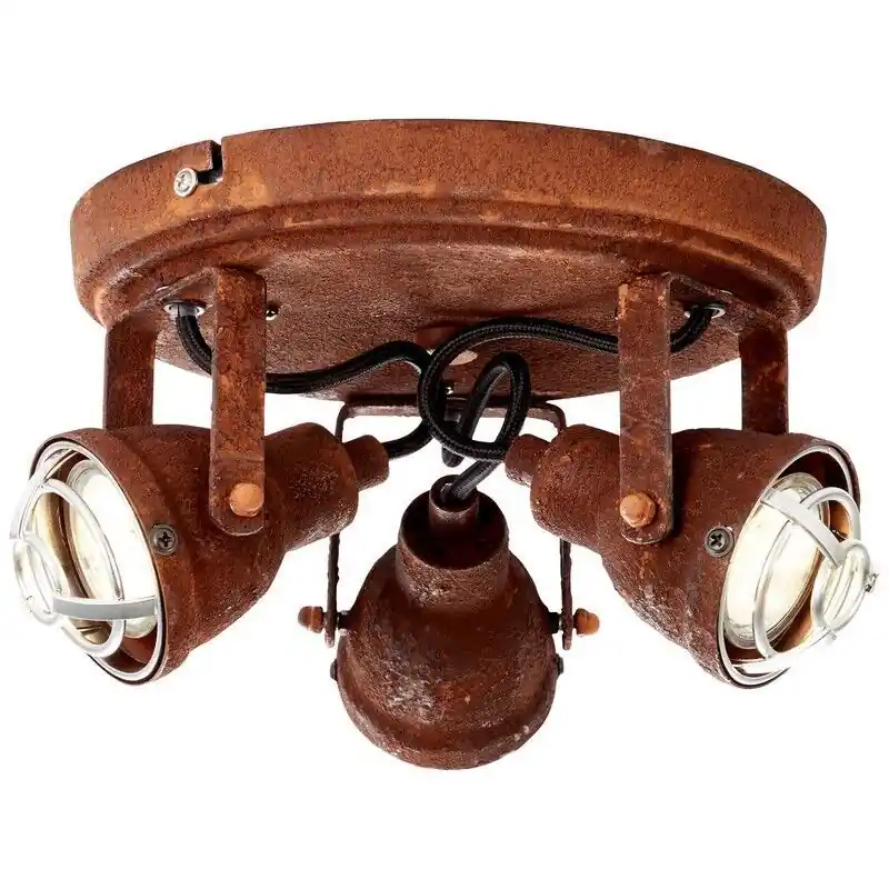 Aktuell Industrielle Deckenstrahler Rostfarbe, Abyga