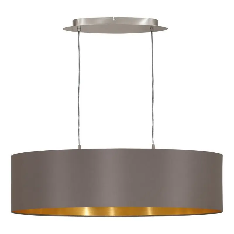 Braune moderne Pendelleuchte Stoff, Terme Nur Für Kurze Zeit