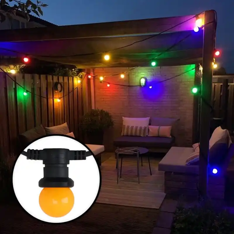 40m Lichterkette mit 40 farbigen Lampen Top-Angebot