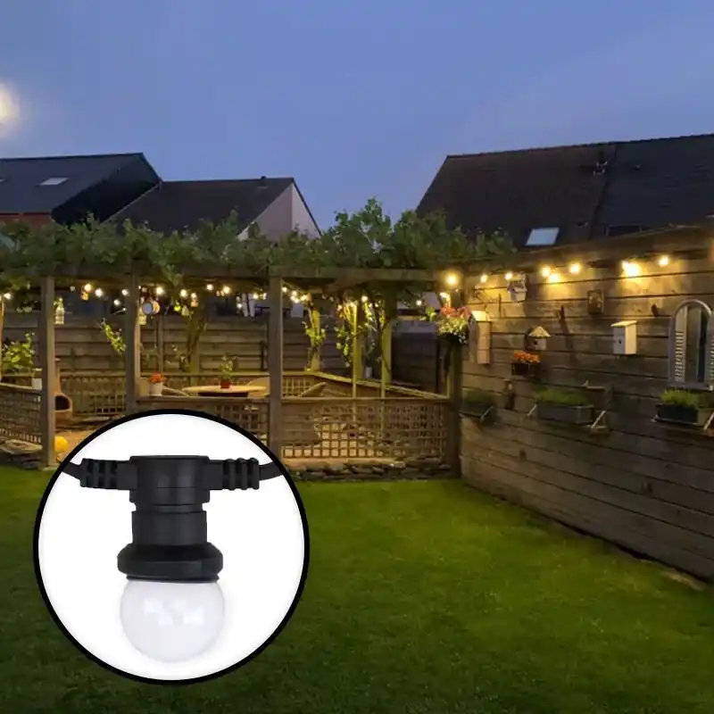 Sonderaktion 5m Lichterkette mit 5 dimmbaren transparenten Lampen