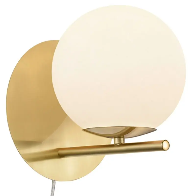 Messing Wandleuchte Modern, Silkis, mit Schalter Preisknaller