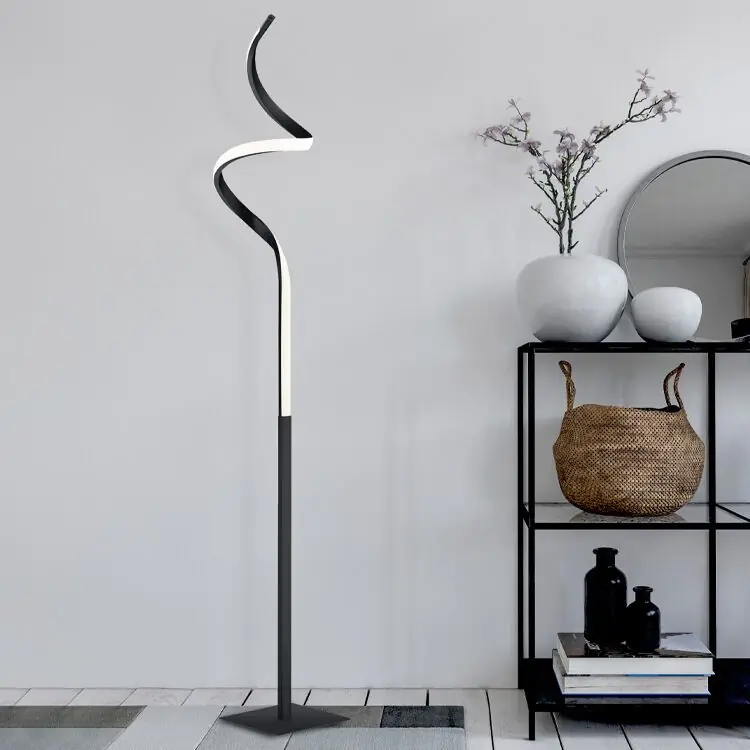 Nur Für Kurze Zeit Schwarze Stehlampe Modern, Aby, 11W, 3000K LED, mit Touch-Dimmer