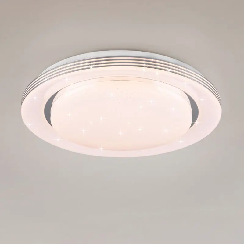 Letzte Chance Weiße Deckenlampe Modern, Alpha, 18W, warm- bis kaltweiß einstellbare LED, mit Fernbedienung