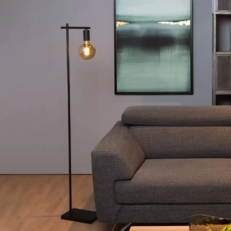Wochenendangebot Schwarze Stehlampe Modern, Leanne, mit Schalter