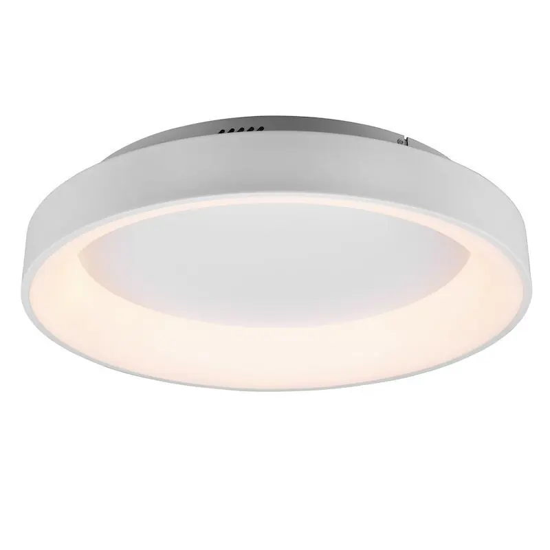 Preiswert Weiße Deckenlampe Modern, Jered, 48W, warm- bis kaltweiß einstellbare LED, mit Fernbedienung