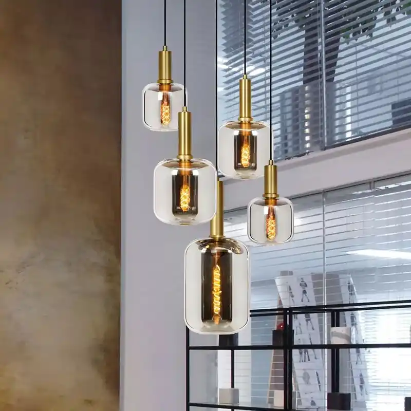 Preisknaller Goldene Pendelleuchte Modern, Joanet
